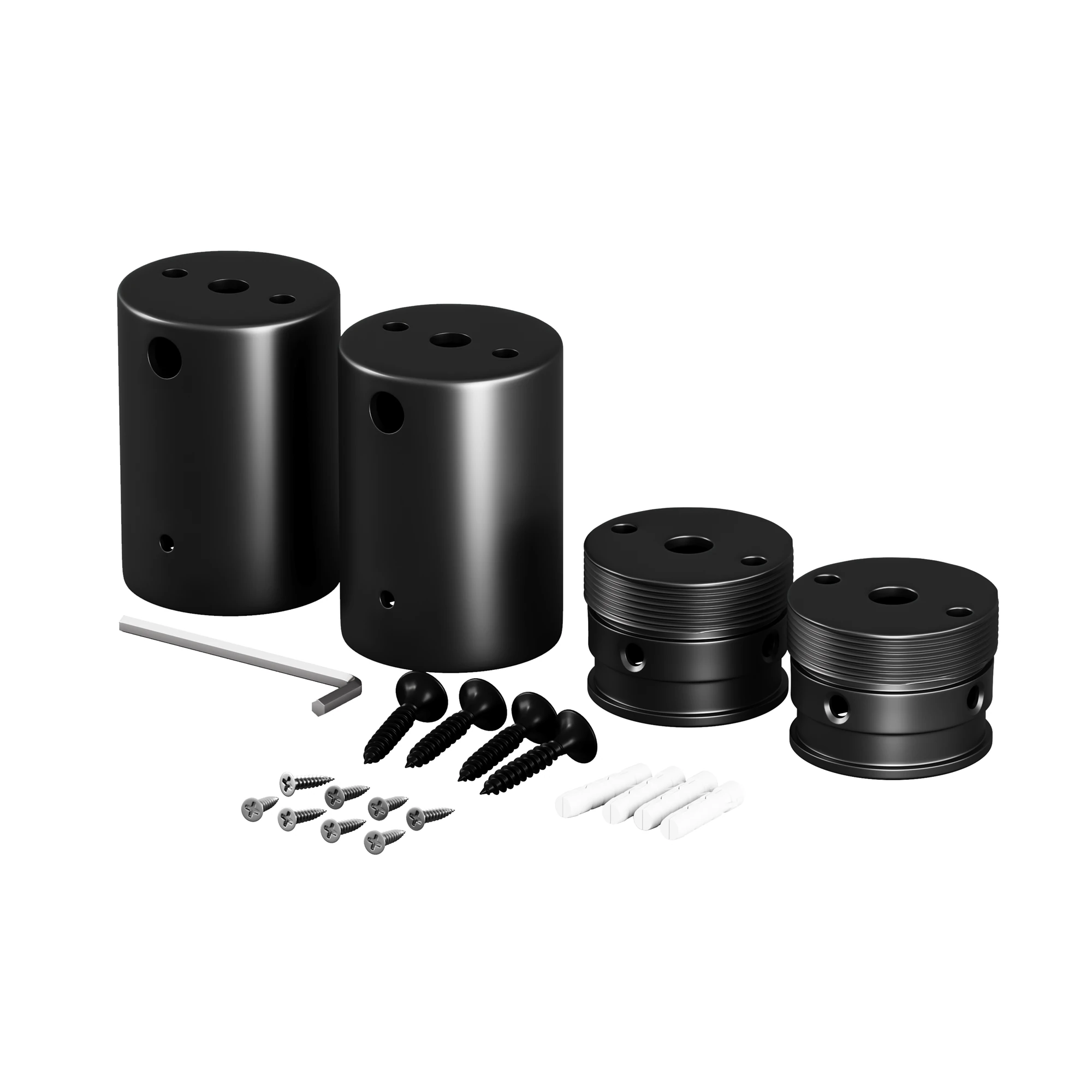 Набор для двухстороннего накладного монтажа NEMO D25 черный 20320