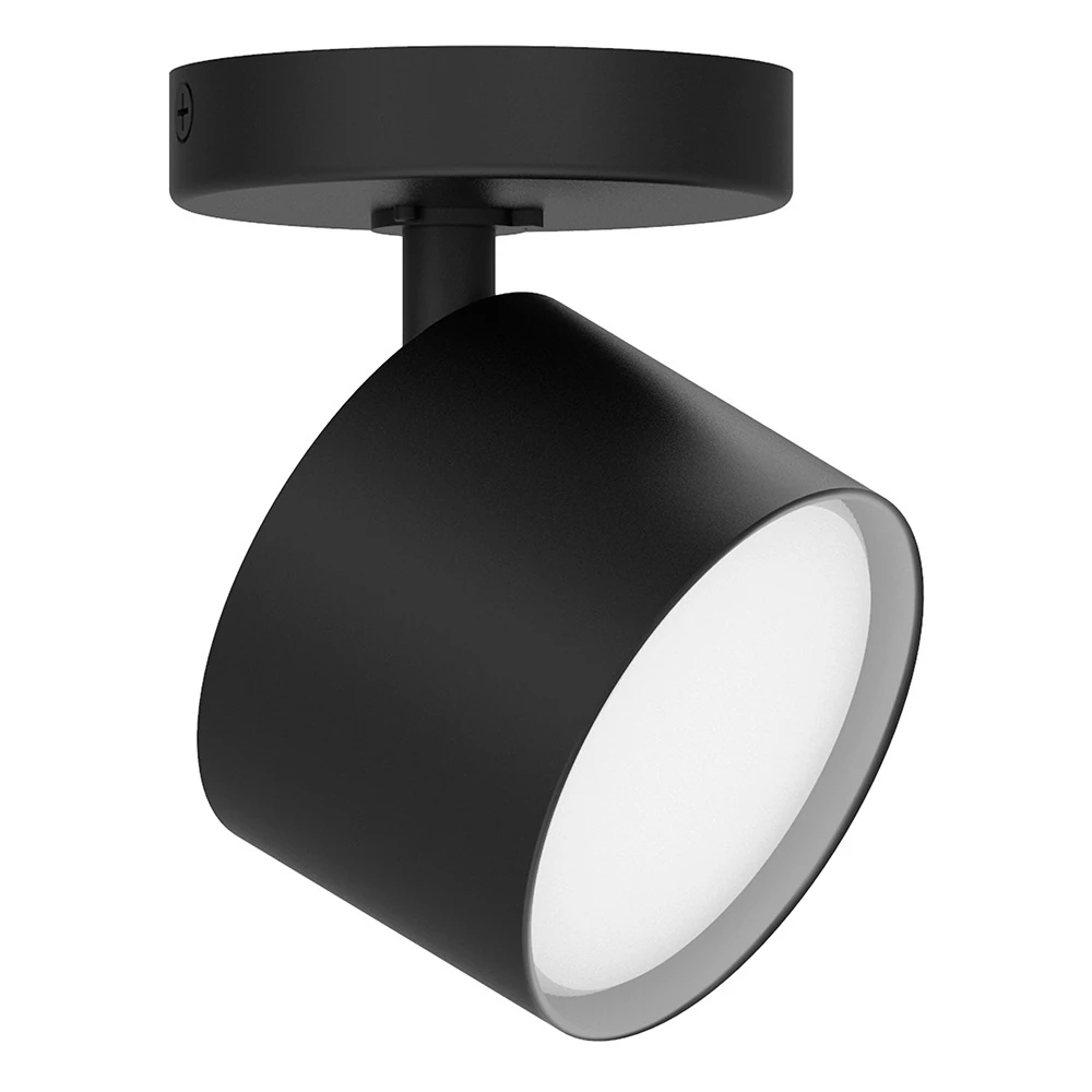 Светильник настенно-потолочный поворотный под лампу GX53, черный
