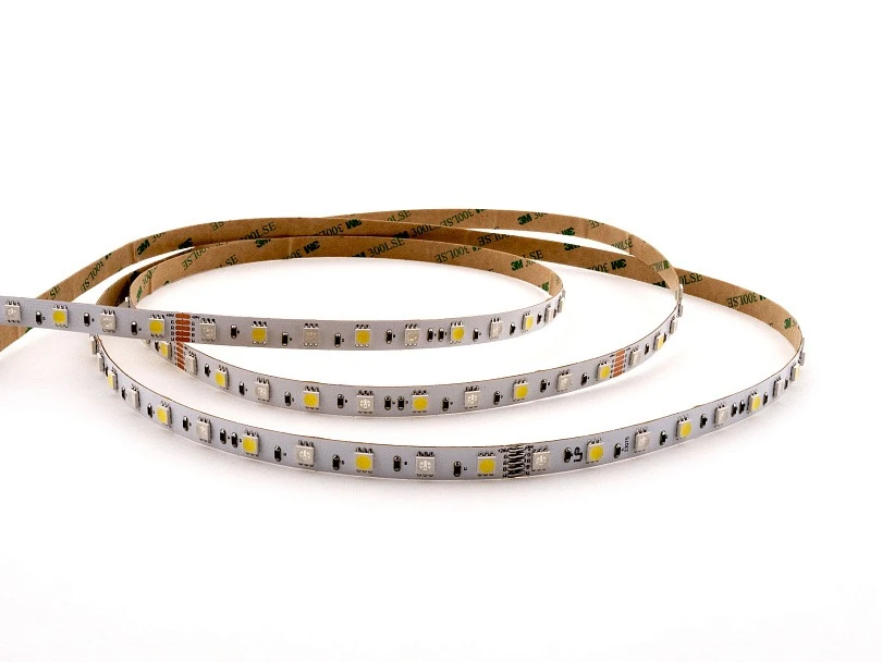 Светодиодная лента (lp) rgb+white 5050 (14,4W / 24V / 60д/м) 100 мм