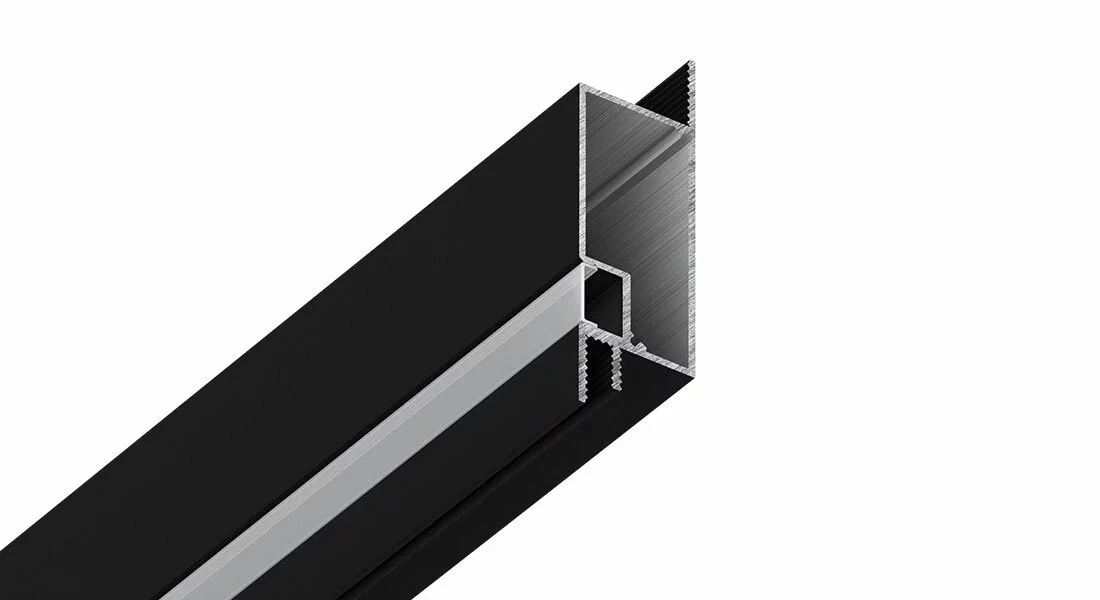 Art-perexod PROFIL GIPPS 65 профиль для перехода уровня потолка 25*79*2000 мм черный