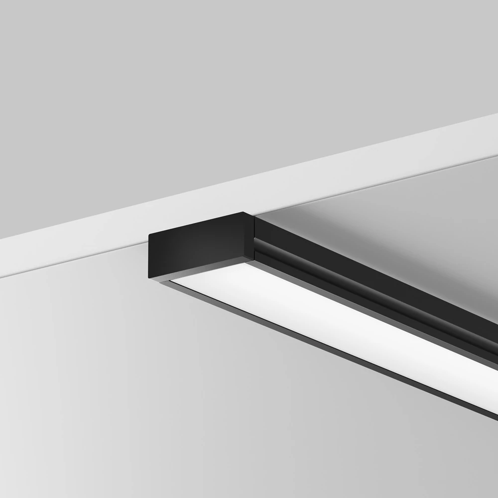 631003 ALM-001-B-2M алюминиевый профиль накладной 15X6 (черный, 2м)