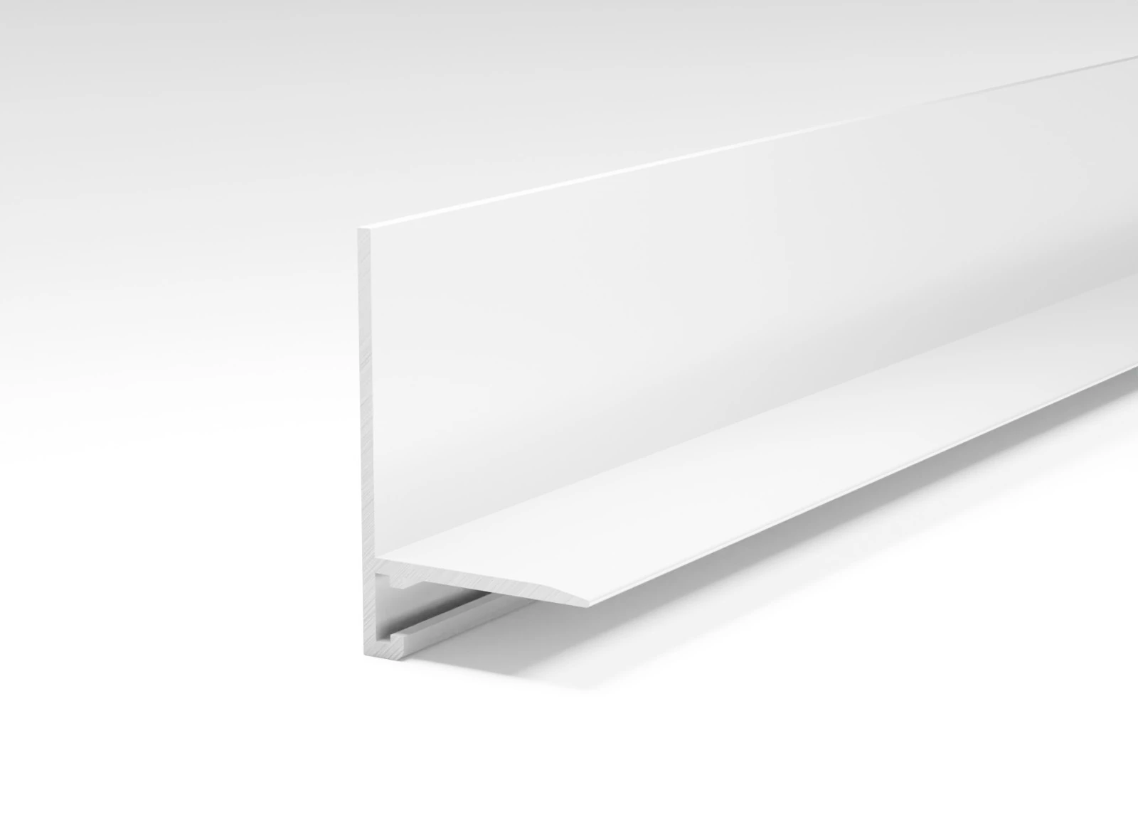 Art-micro l BEVELED микроплинтус щелевой 26*6*16*2000 мм белый