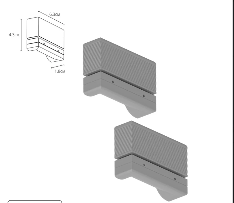 Заглушка торцевая для профиля RAUND LINE 2 шт