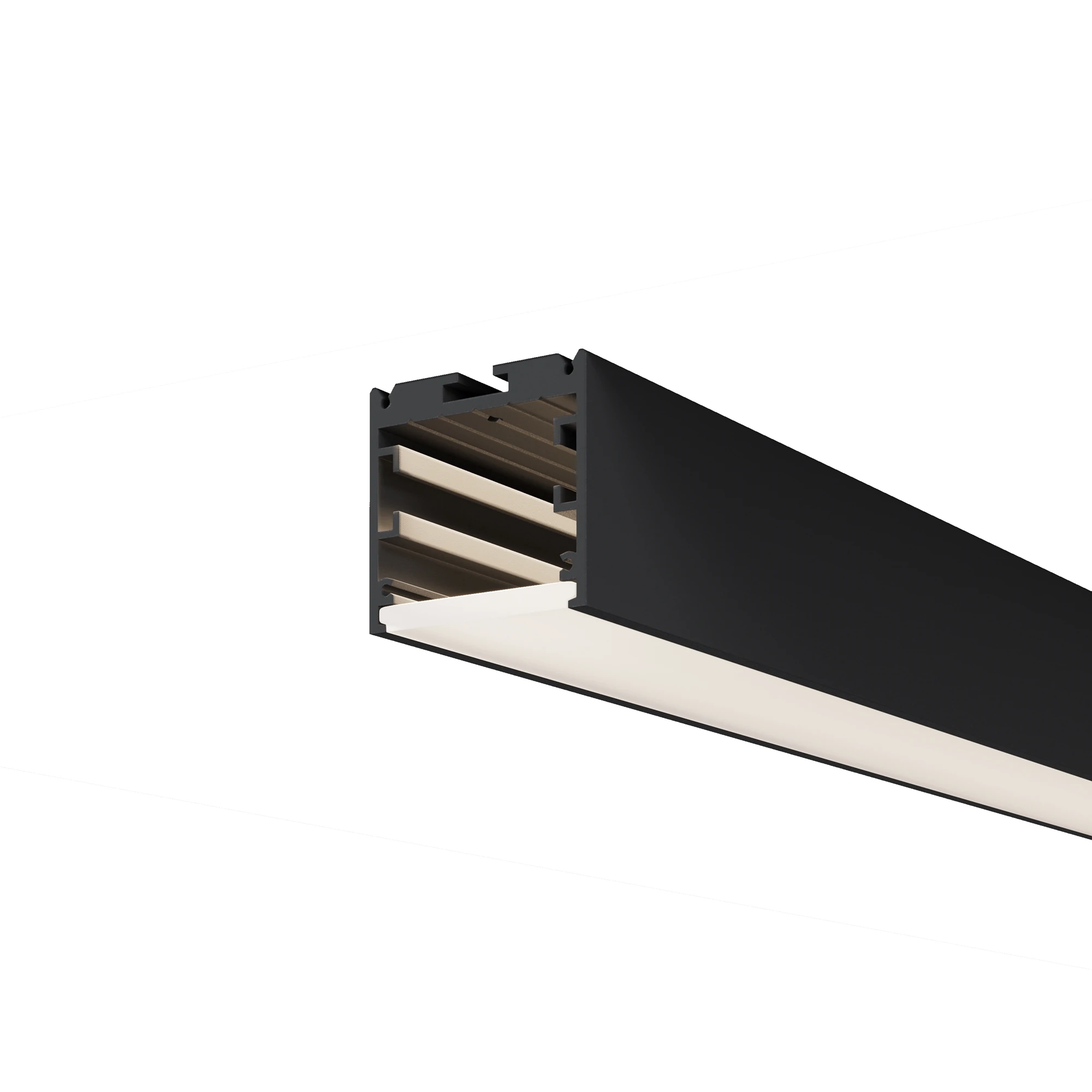 ALM-3535R-B-D-2.5M светильник алюминиевый профиль 0K 36° алюминий черный