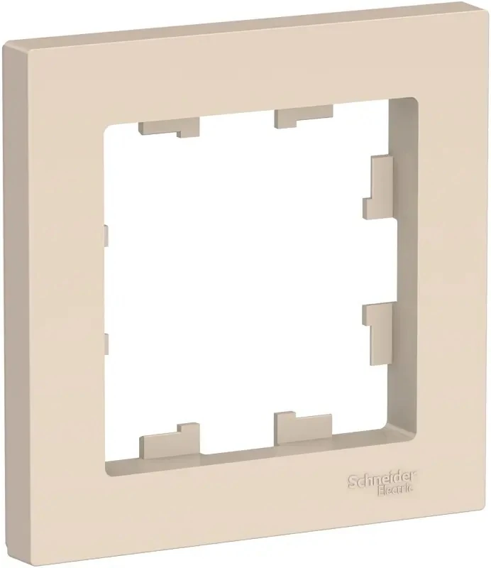 ATN000201 рамка установочная atlasdesign бежевая 1 пост