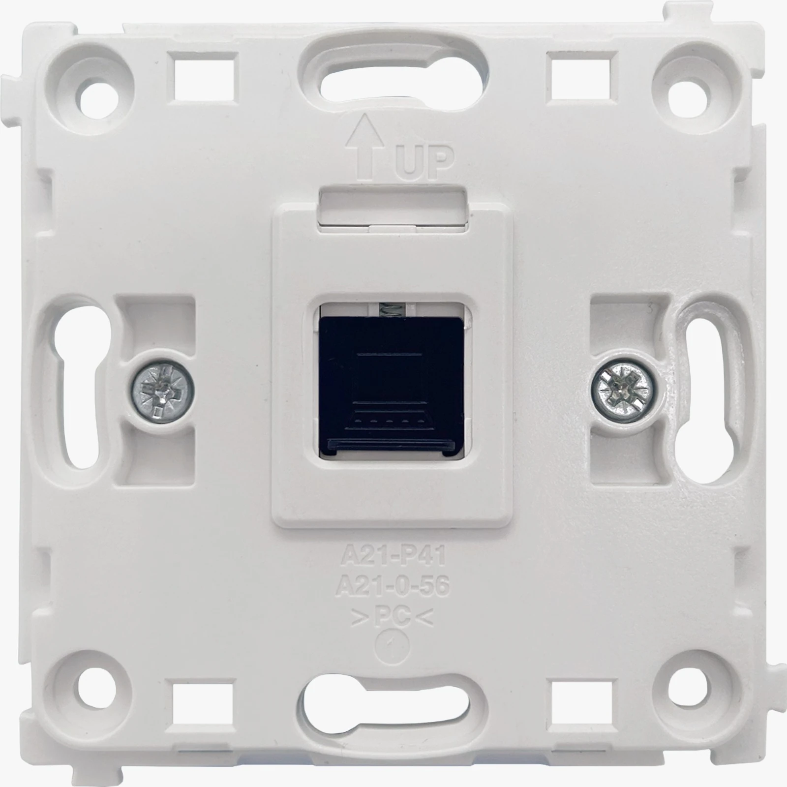 DA16200 механизм розетки RJ45 BLACK одиночная с центральным расположением, cat.6/classe-8, серия DA