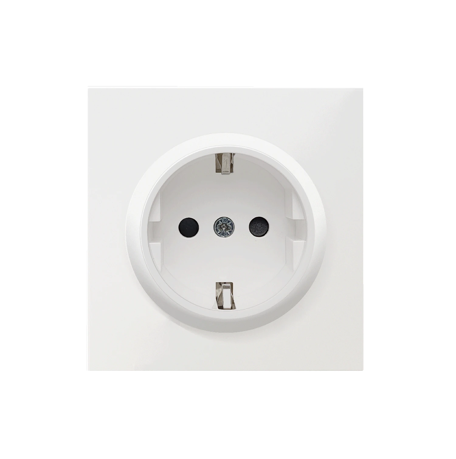 Накладка для розетки SCHUKO с заземлением со шторками 16A 250в~ белая DA22003 серия R98