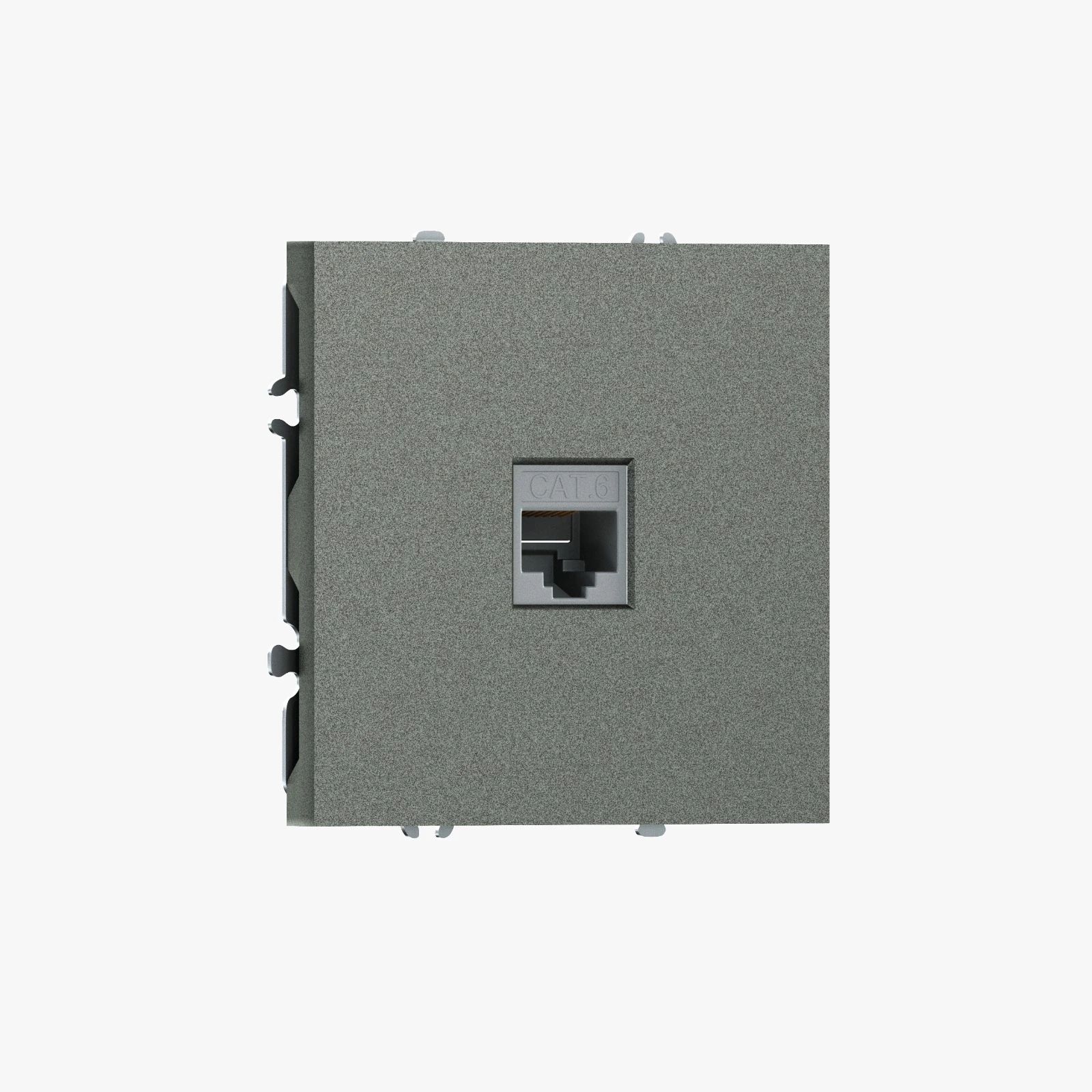 DB16100-DS85945 компьютерная розетка одиночная RJ45 (cat.6/classe-8), матовый титан DONEL S08