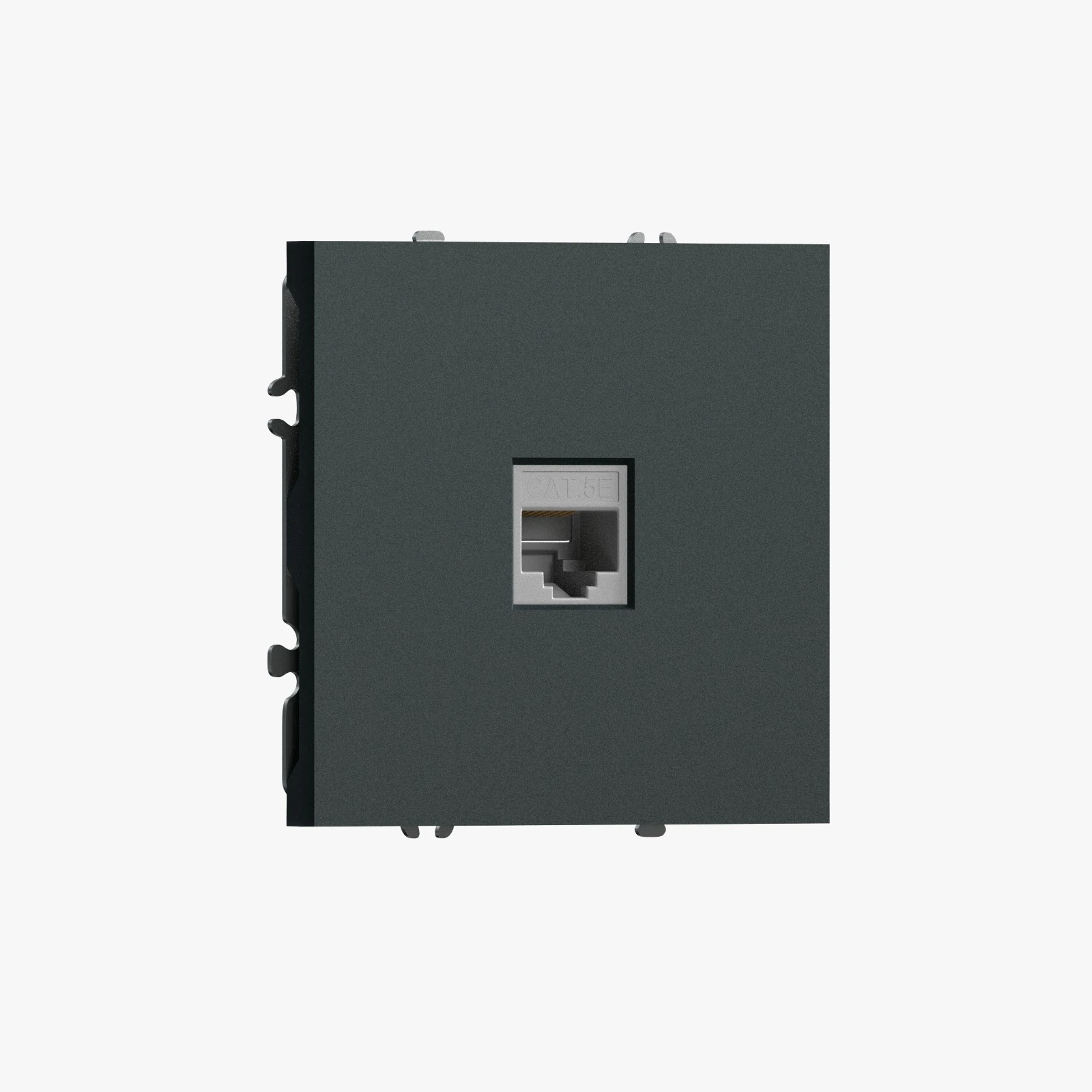 DB16200-DS85957 компьютерная розетка одиночная RJ45 (cat.5/classe-8), черный графит DONEL S08