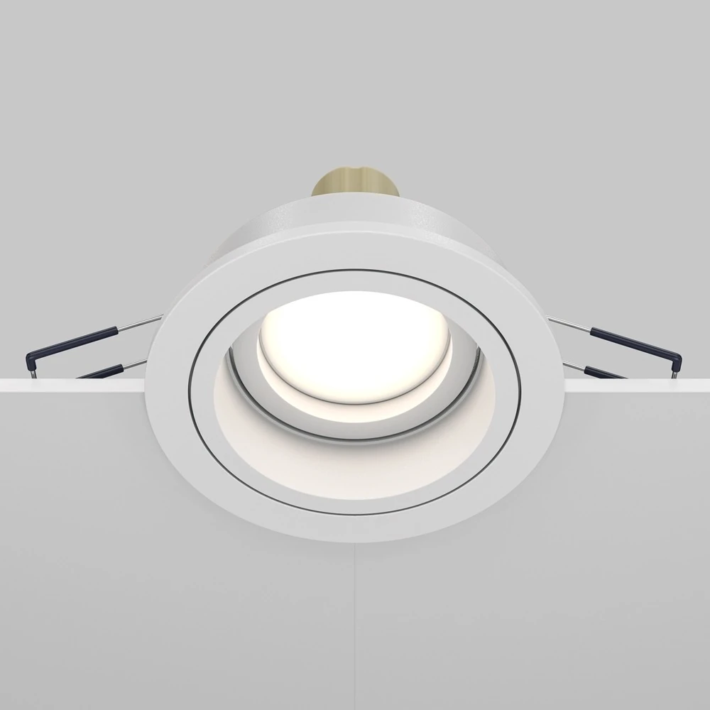 DL025-2-01W встраиваемый светильник DOWNLIGHT 0K 120° IP 20 алюминий GU10 белый