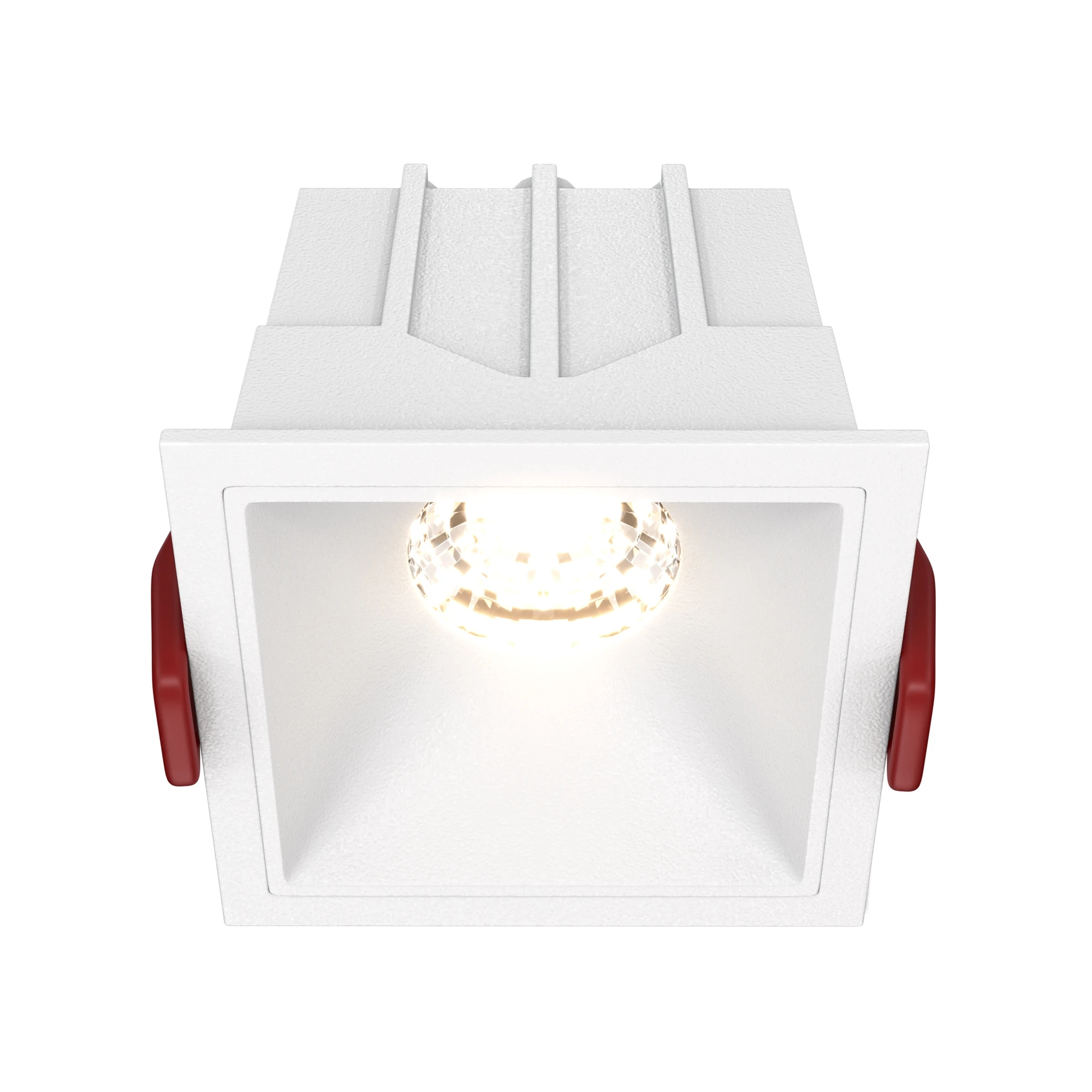 DL043-01-10W3K-D-SQ-W встраиваемый светильник DOWNLIGHT 3000K 36.0° IP 20 алюминий и пластик LED белый 10вт 65мм