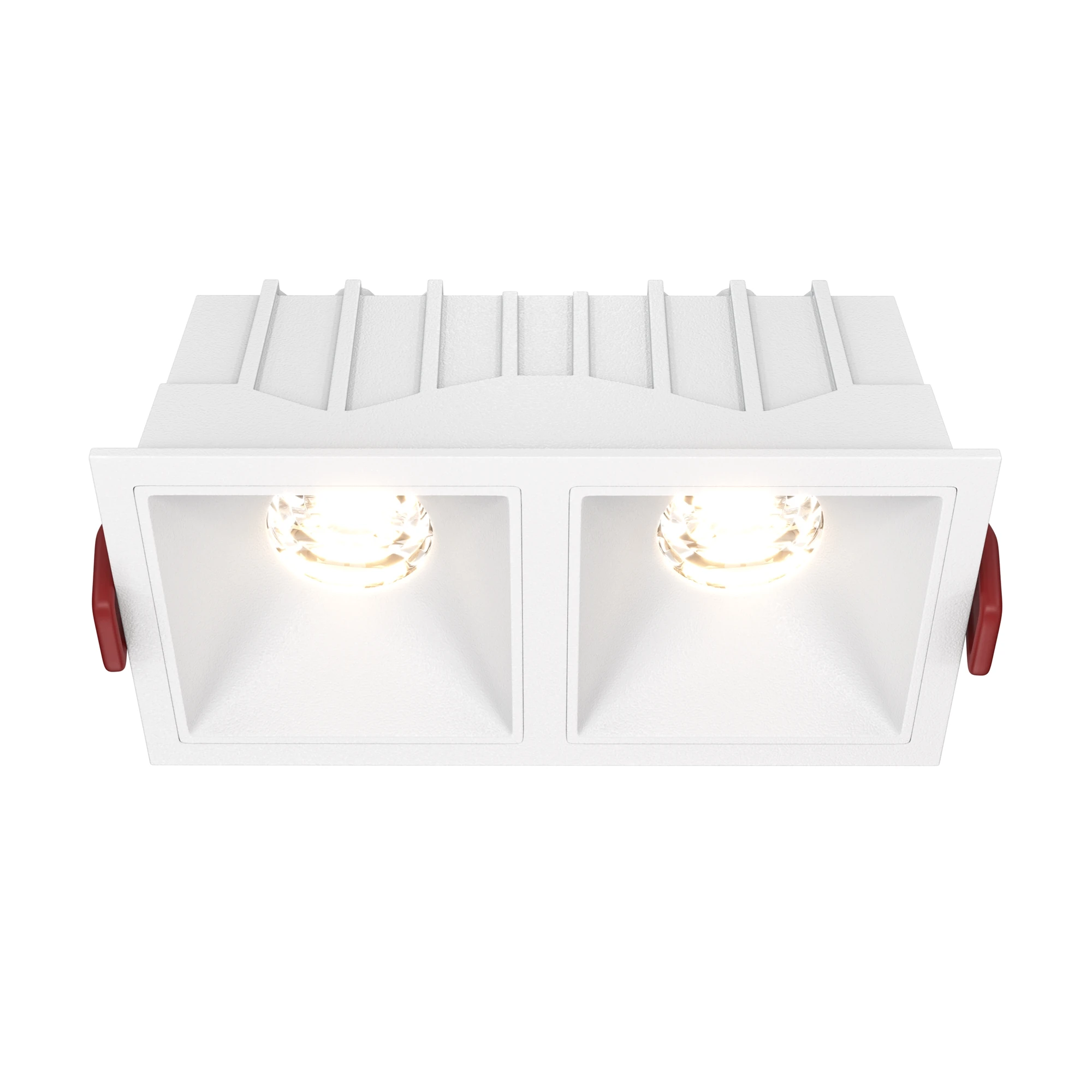 DL043-02-10W3K-SQ-W встраиваемый светильник DOWNLIGHT 3000K 36.0° IP 20 алюминий и пластик LED белый 126мм