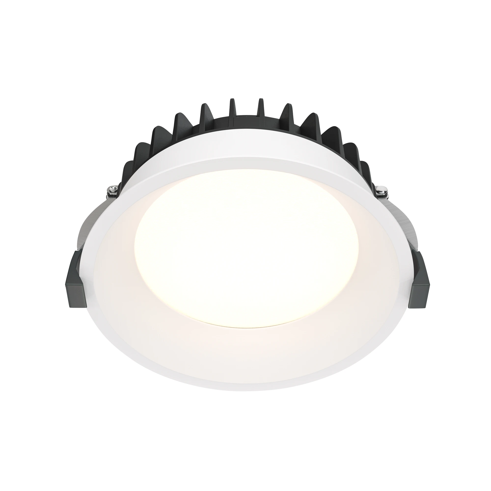 DL055-12W4K-W встраиваемый светильник DOWNLIGHT 4000K 100.0° IP 44 алюминий LED белый 12вт