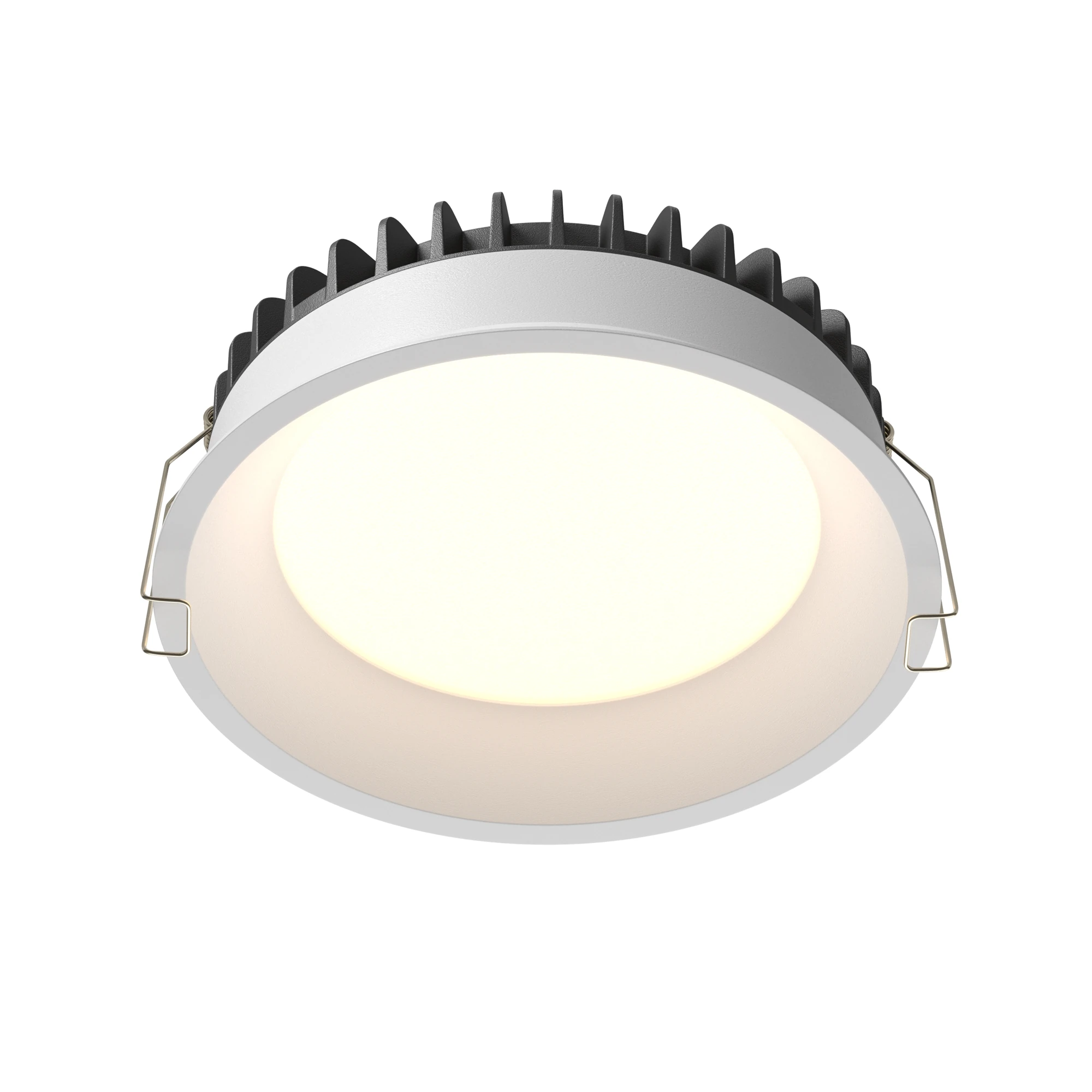 DL055-18W3-4-6K-W встраиваемый светильник DOWNLIGHT 0K 100.0° IP 44 алюминий и пластик LED белый 18вт