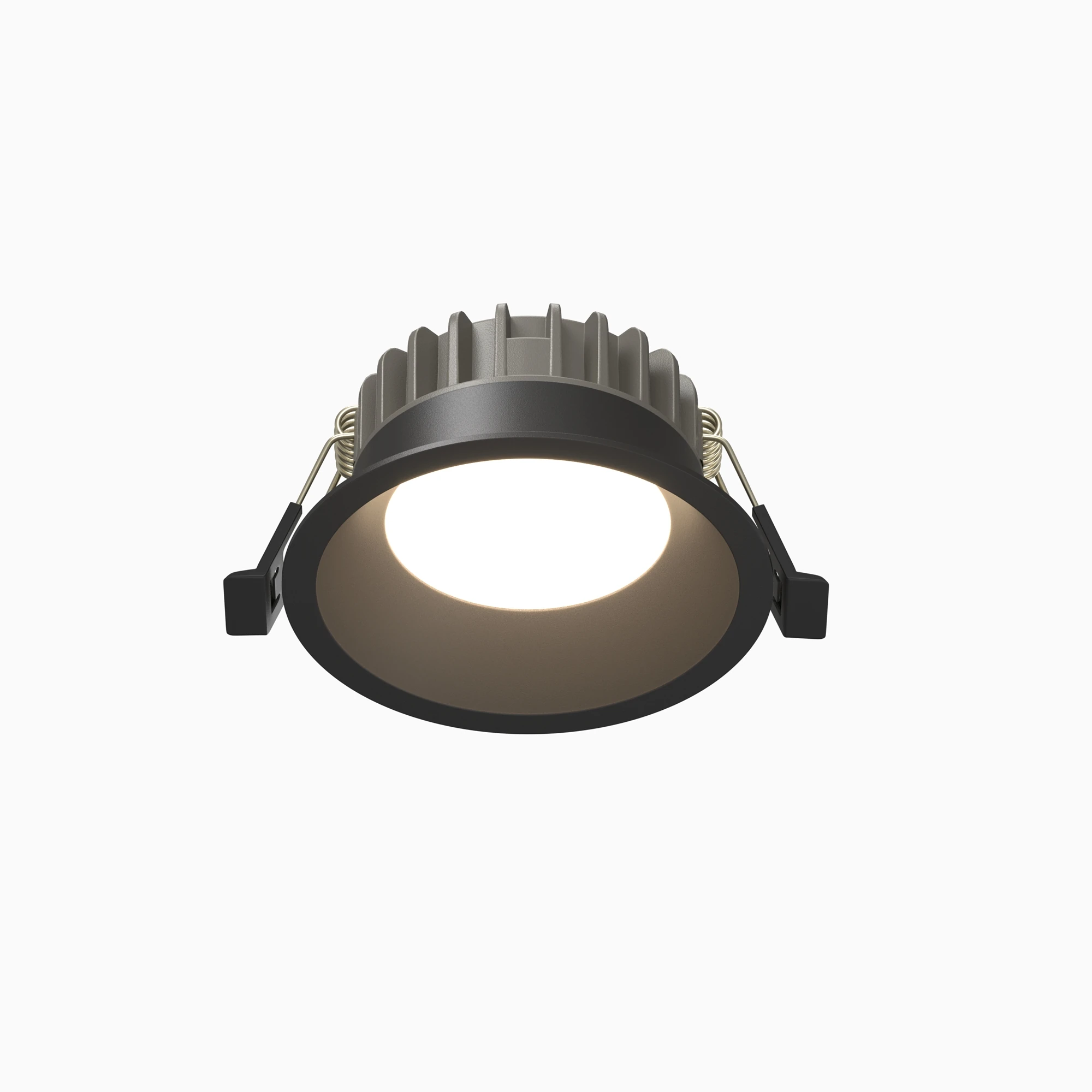 DL055-8W3-4-6K-B встраиваемый светильник DOWNLIGHT 6000K 100.0° IP 44 алюминий LED черный 8вт