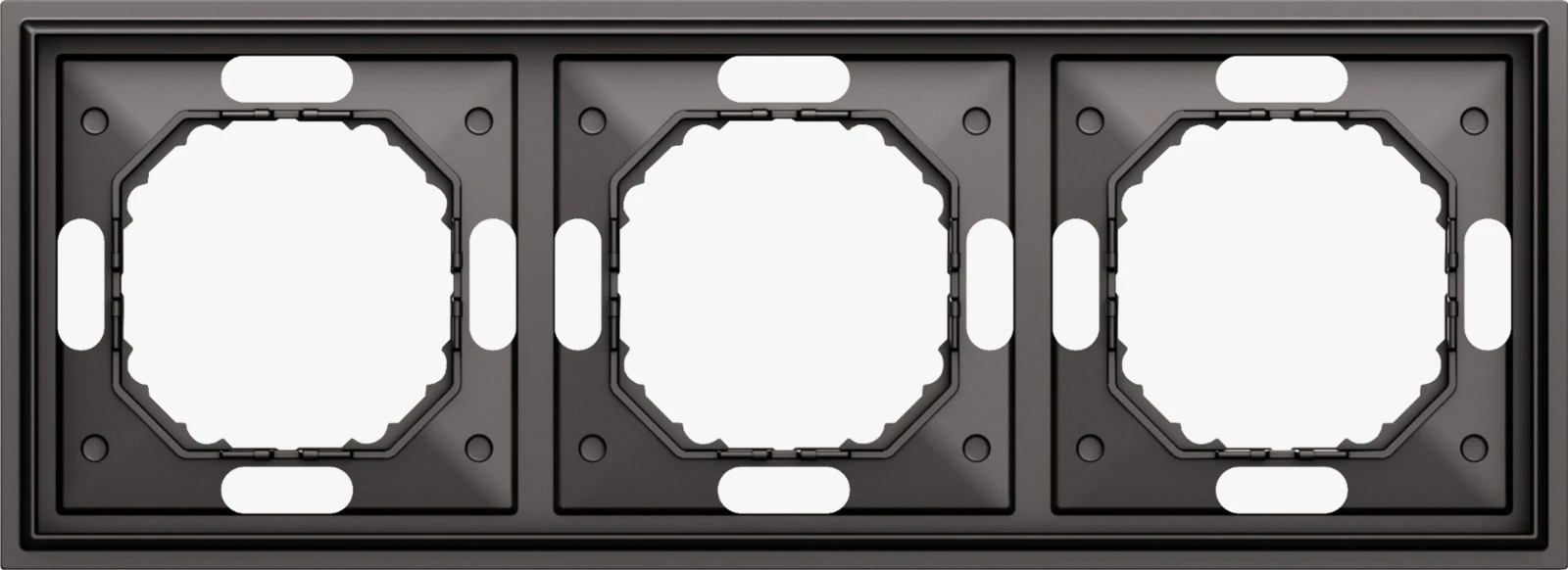 DS21345 рамка 3-я, матовый титан, серия S08