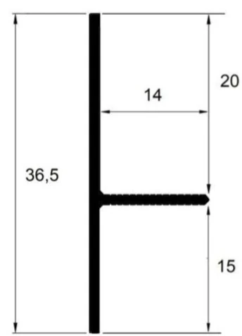 Art-plintus-tenevoy плинтус теневой без подсветки 14*15/20*36,5*3000 мм черный