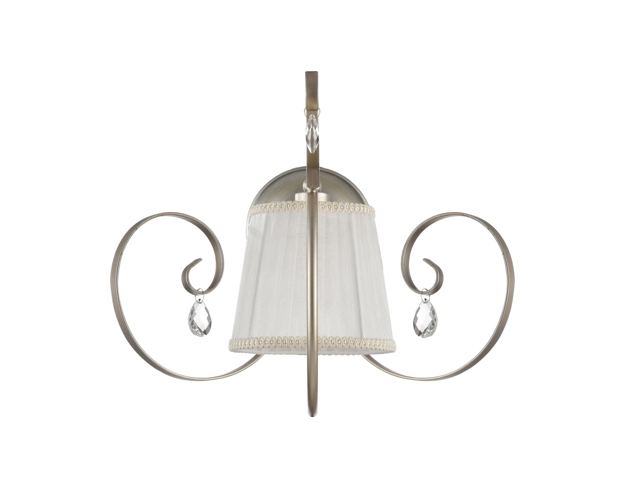 FR2020-WL-01-BG настенный светильник CLASSIC 0K 120° IP 20 металл, органза на пвх E14 кремовый с золотом кремовый 40вт