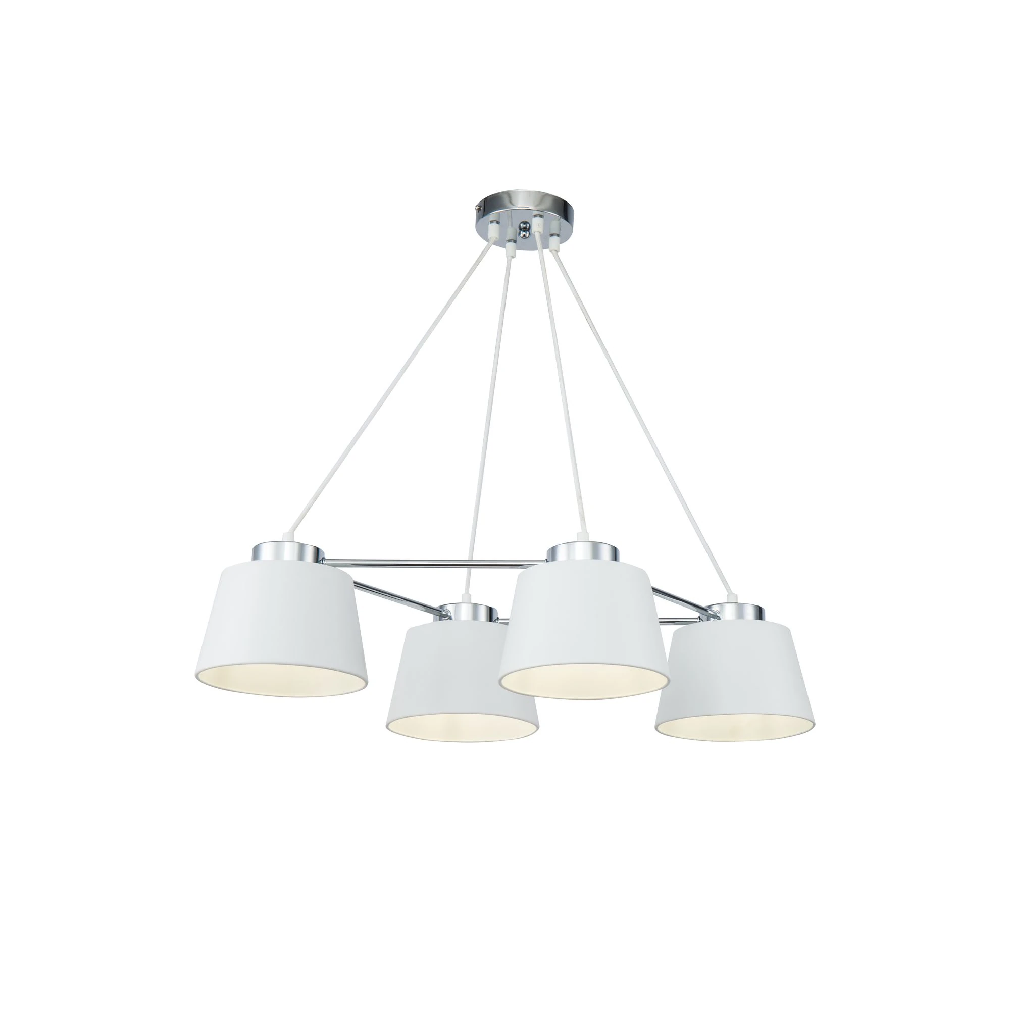 FR5004PL-04CH подвесной светильник MODERN 0K IP 20 металл E27 хром матовый белый 60вт