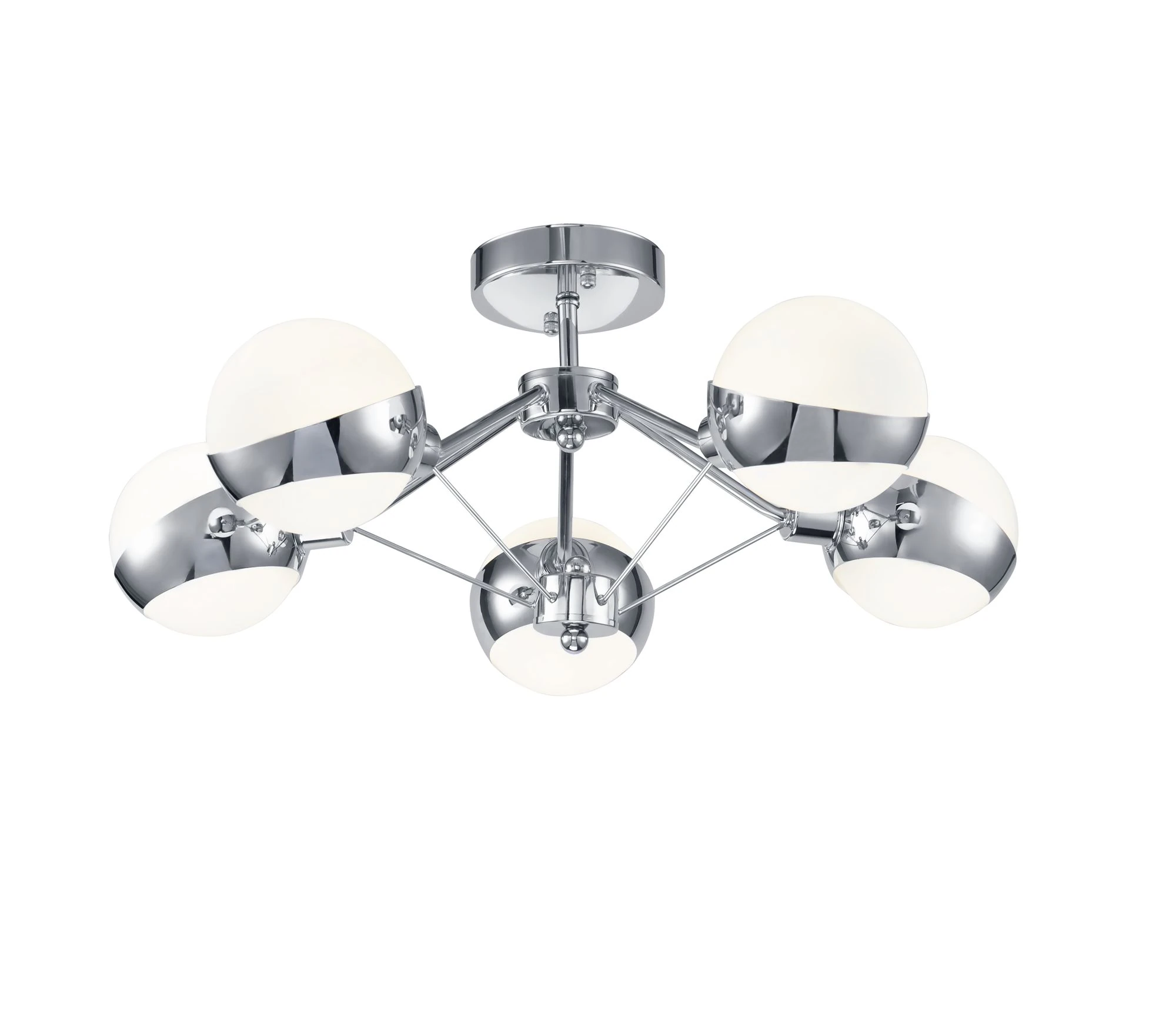 FR5009CL-05CH потолочный светильник MODERN 0K IP 20 металл, стекло E14 хром белый 60вт