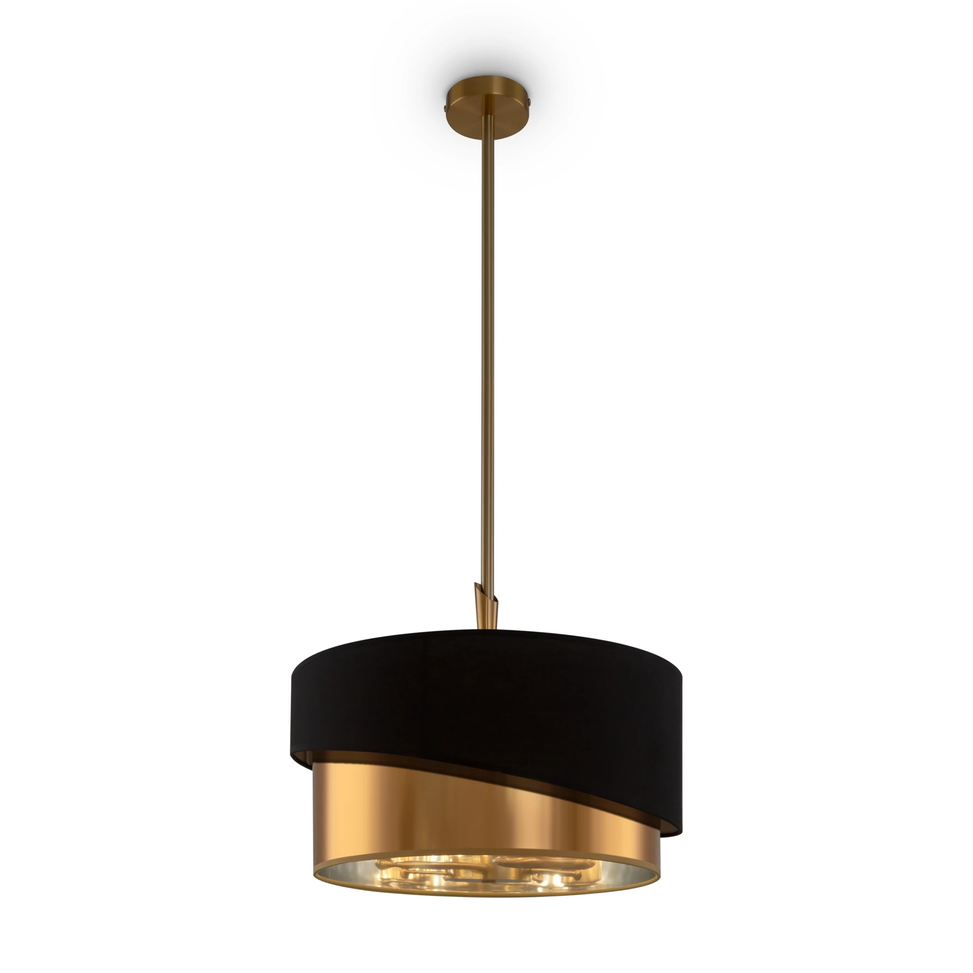 FR5171PL-06BS люстра MODERN 0K IP 20 металл, текстиль E14 латунь черный 40вт