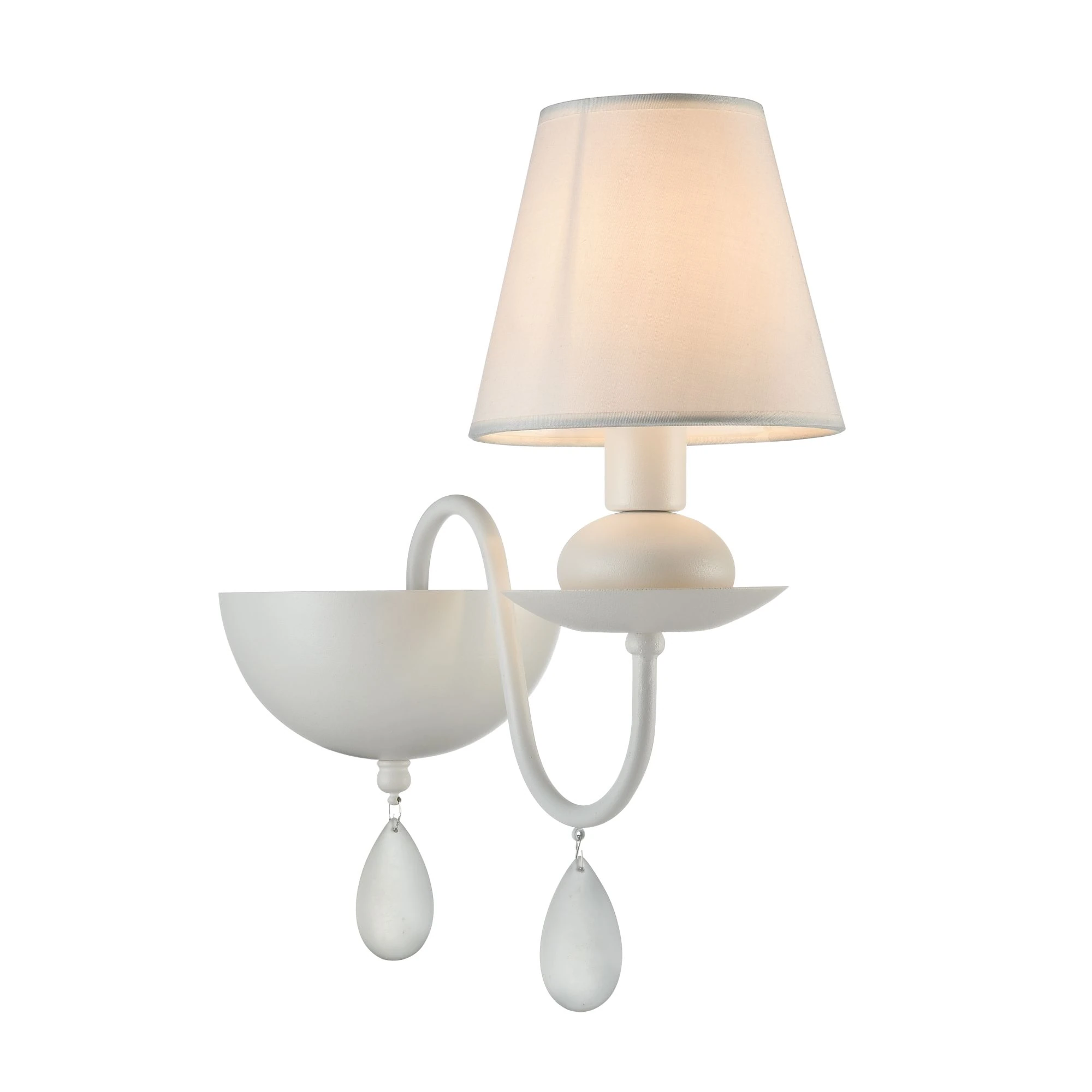 FR5756-WL-01-W настенный светильник MODERN 0K 120° IP 20 металл, текстиль на пвх E14 белый 40вт