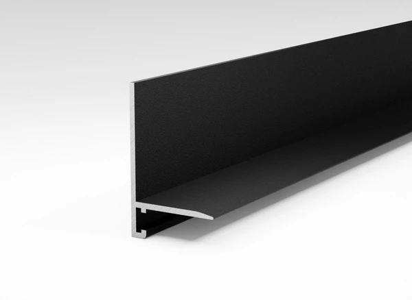 Art-micro l BEVELED микроплинтус щелевой 26*6*16*2000 мм черный