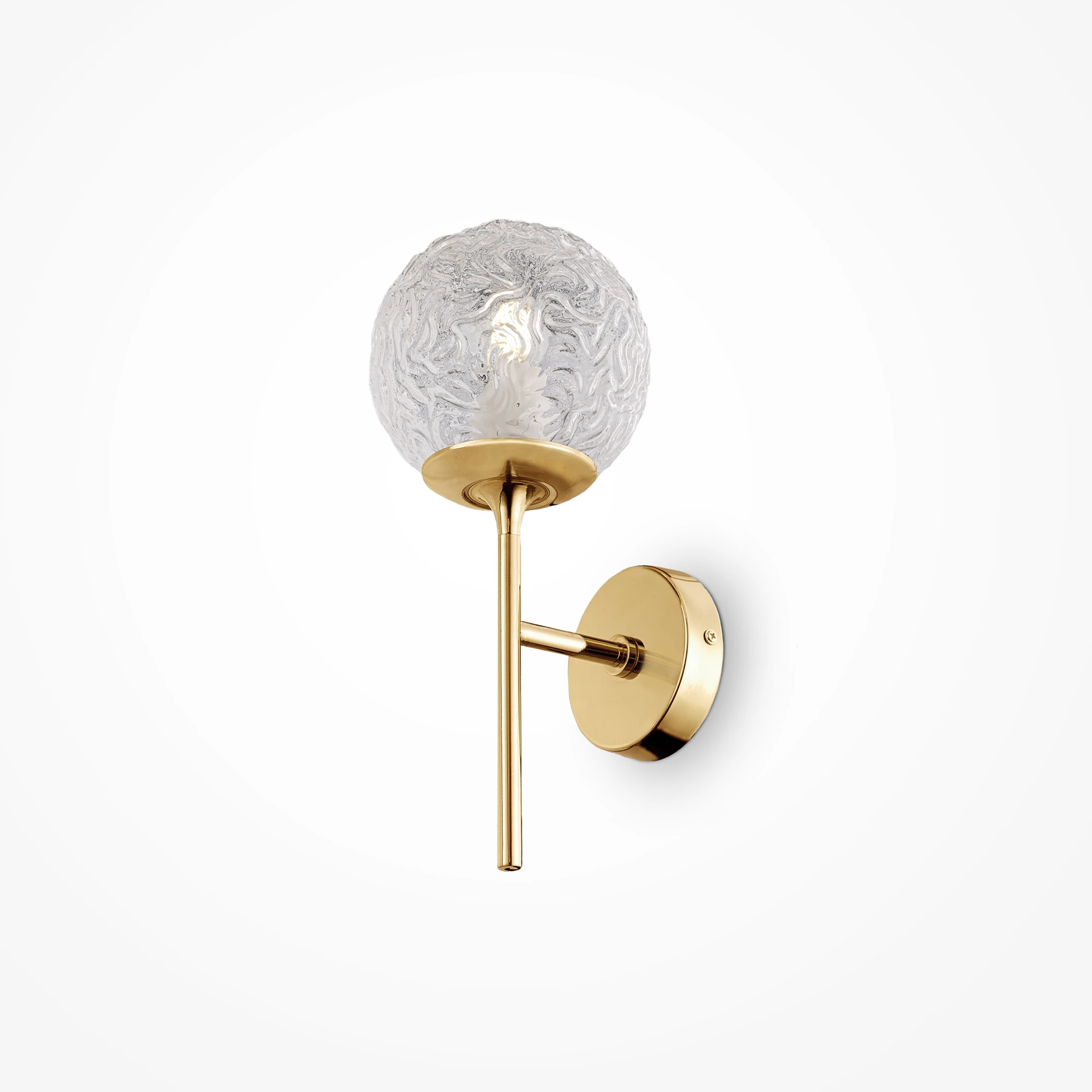 MOD061WL-01BS настенный светильник MODERN 0K 36° IP 20 металл, стекло E27 латунь прозрачный 40вт