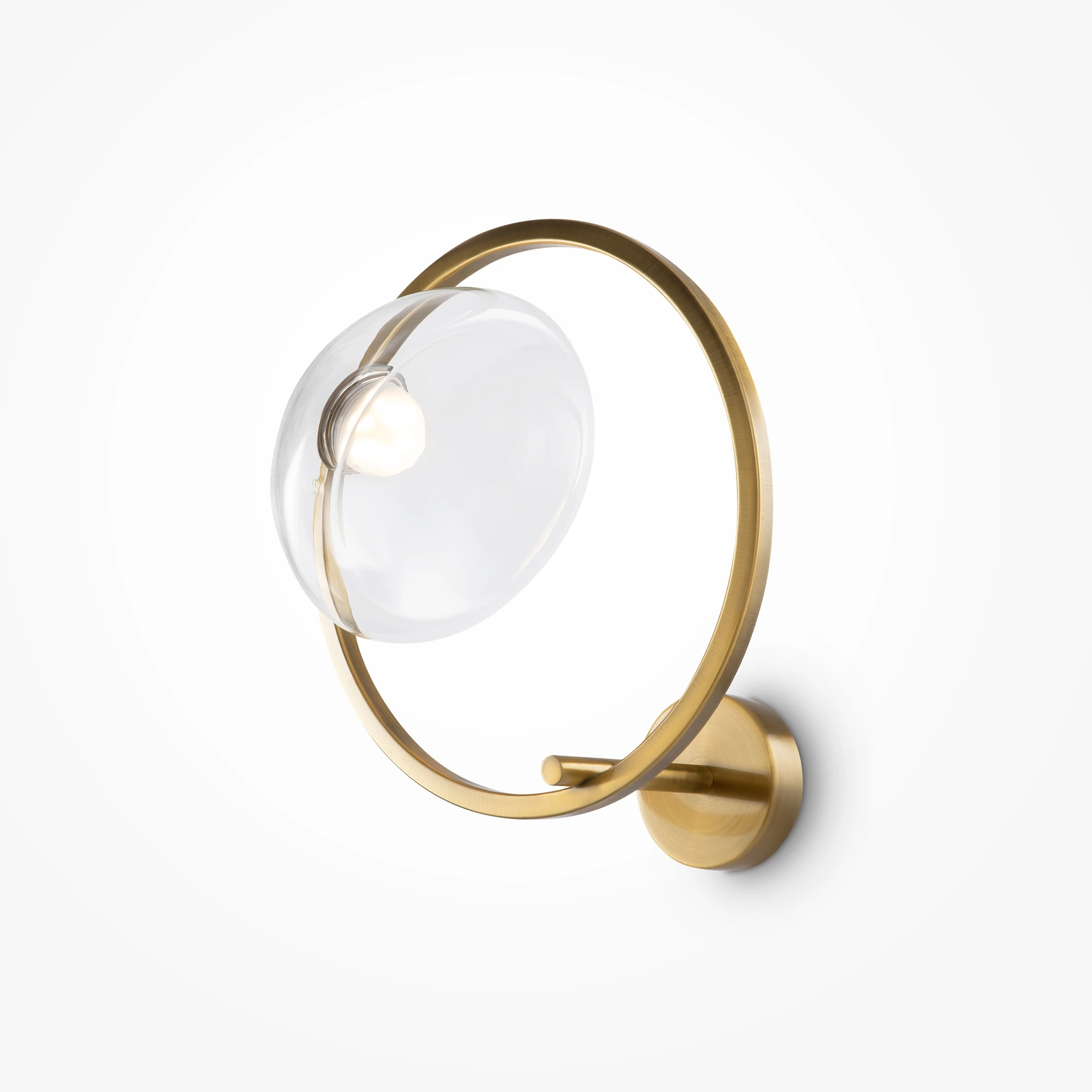 MOD327WL-L5BS3K1 настенный светильник MODERN 3000K 120.0° IP 20 металл, стекло LED латунь прозрачный 5вт