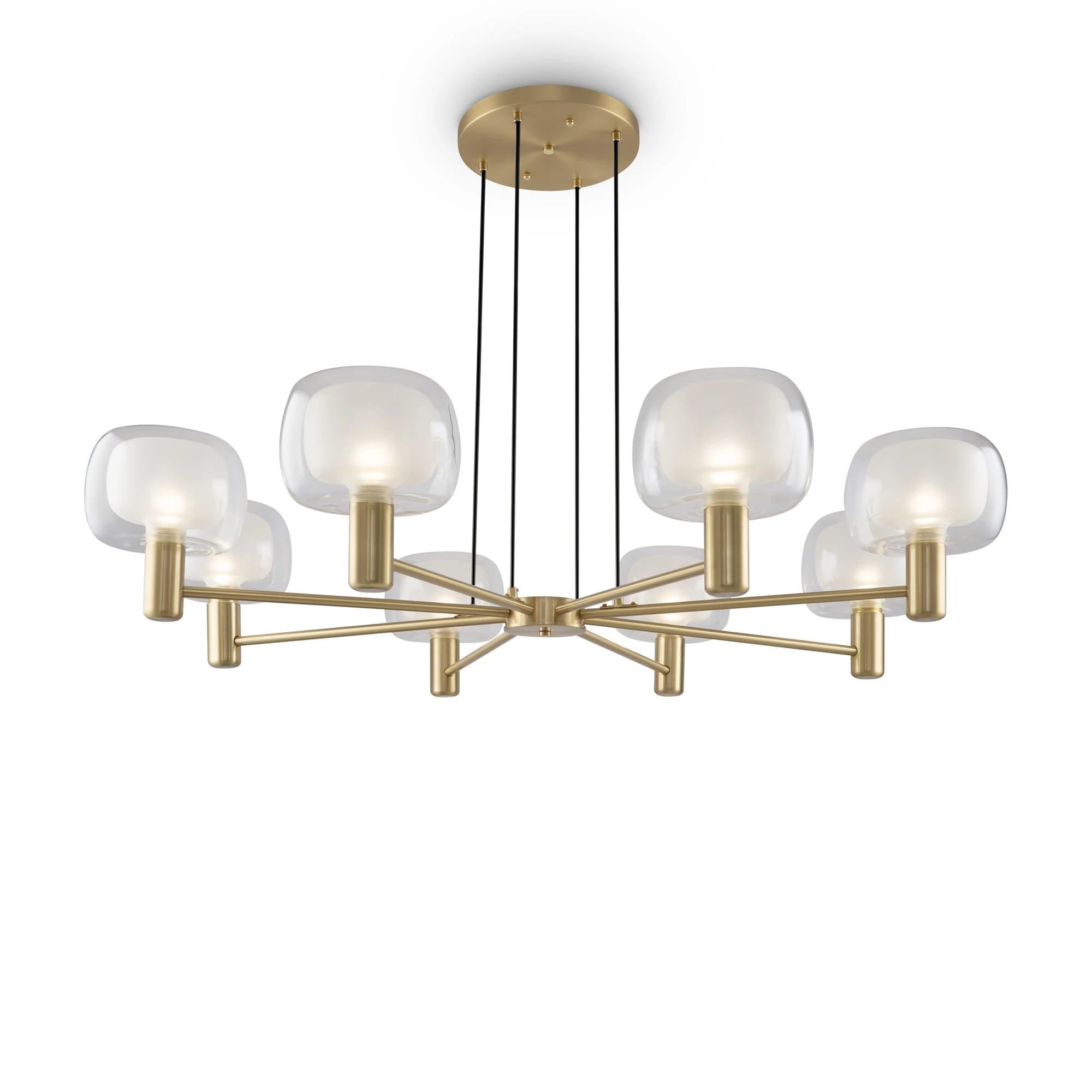 MOD411PL-08G подвесной светильник MODERN 0K 36° IP 20 алюминий, стекло E14 золото прозрачный 60вт