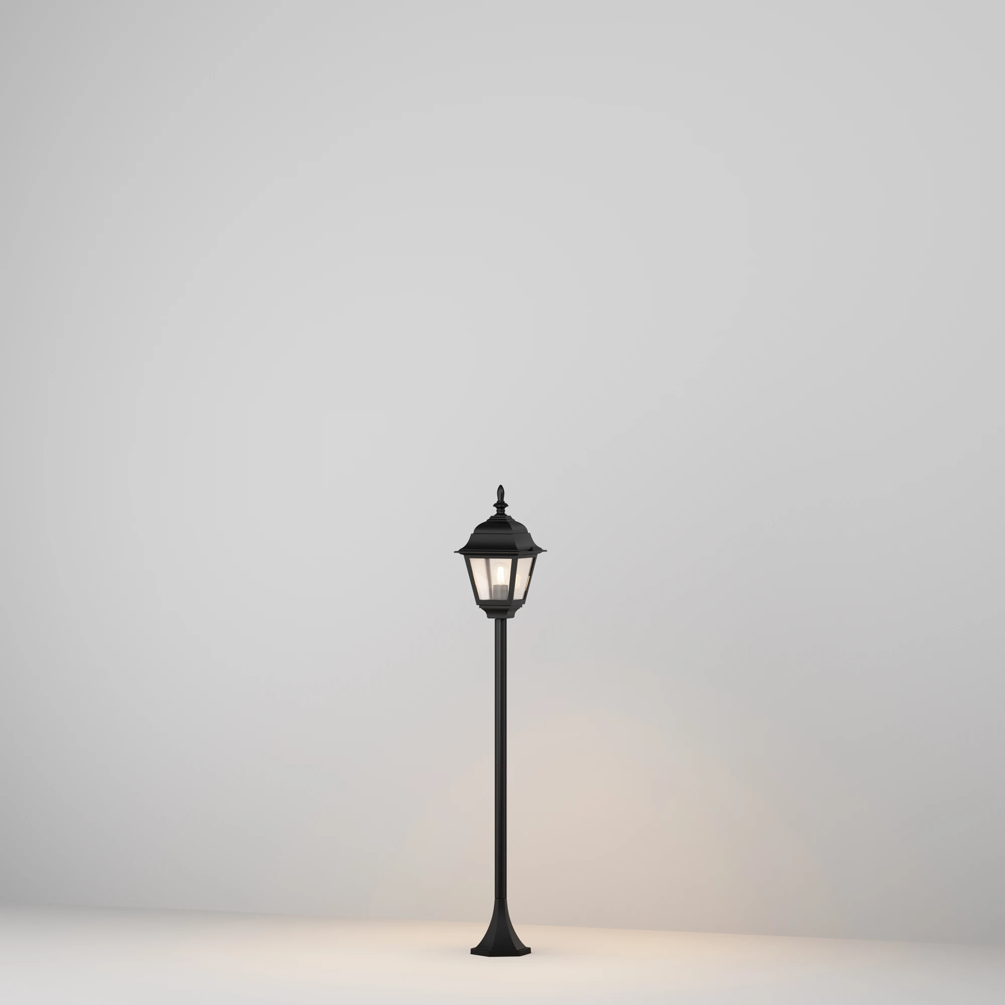 O003FL-01B светильник OUTDOOR 0K IP 44 алюминий E27 черный 60вт