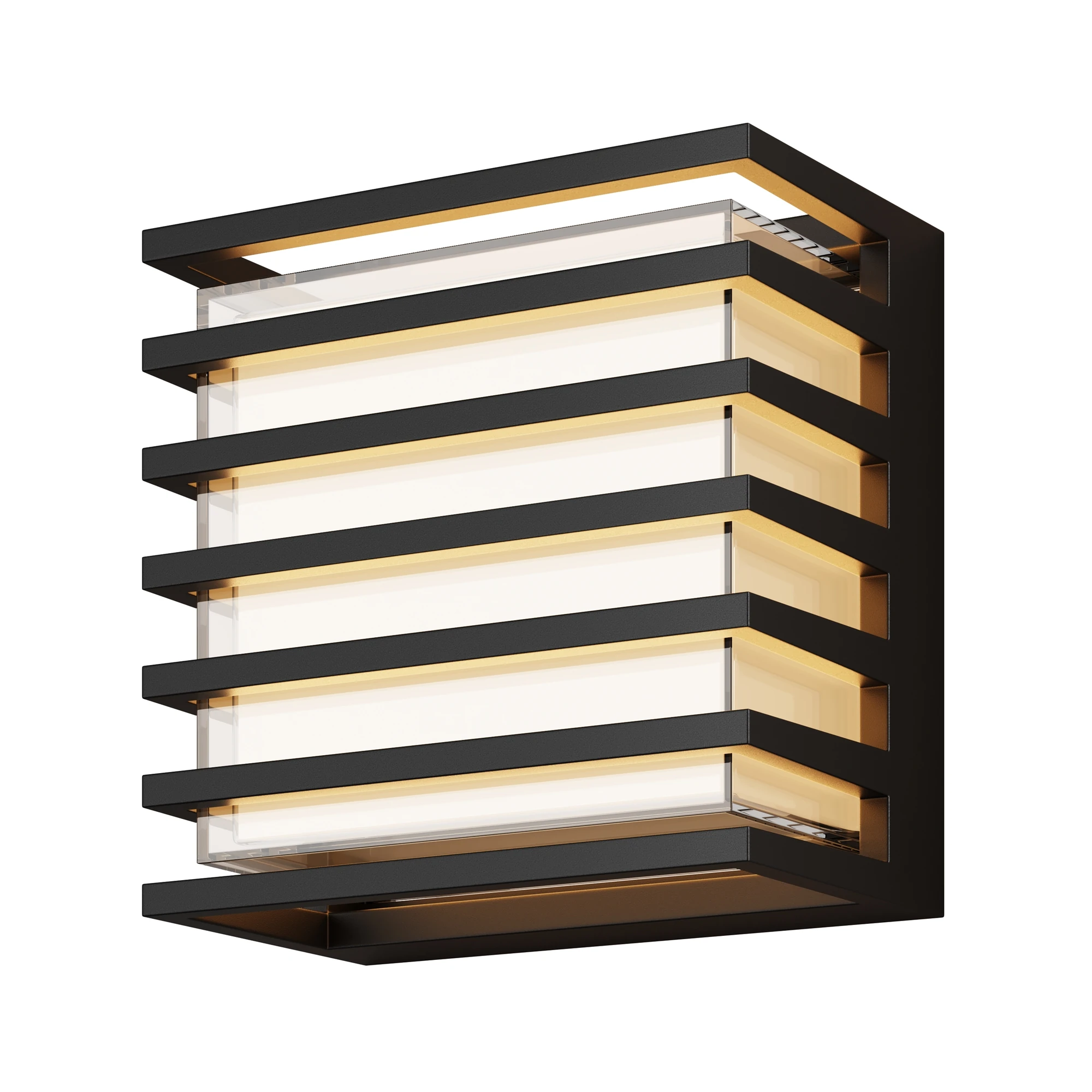 O020WL-L10B3K настенный светильник OUTDOOR 3000K 142.0° IP 65 алюминий LED черный 10вт