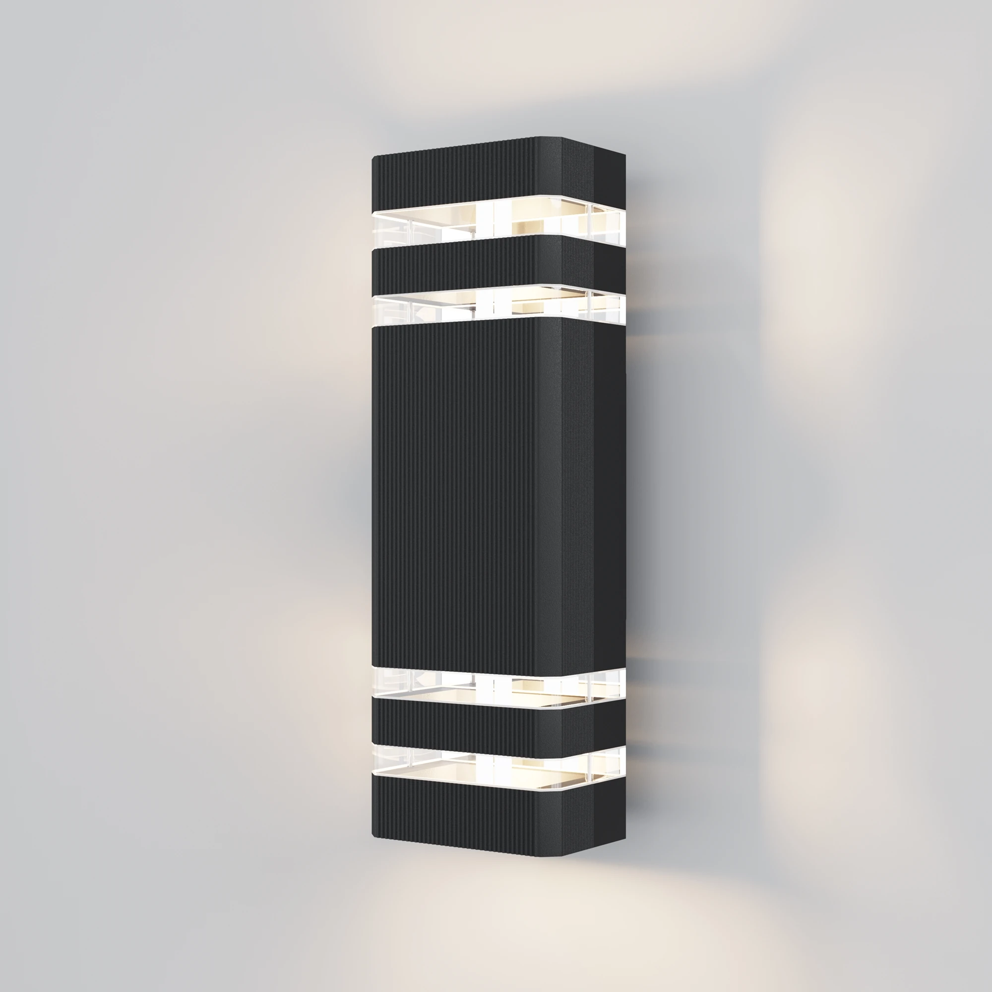 O578WL-02B настенный светильник OUTDOOR 0K 120° IP 54 алюминий E27 черный 60вт