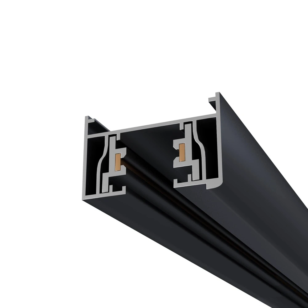 ST001.419.00 шинопровод однофазный накладной st-luce черный длина 1 000мм