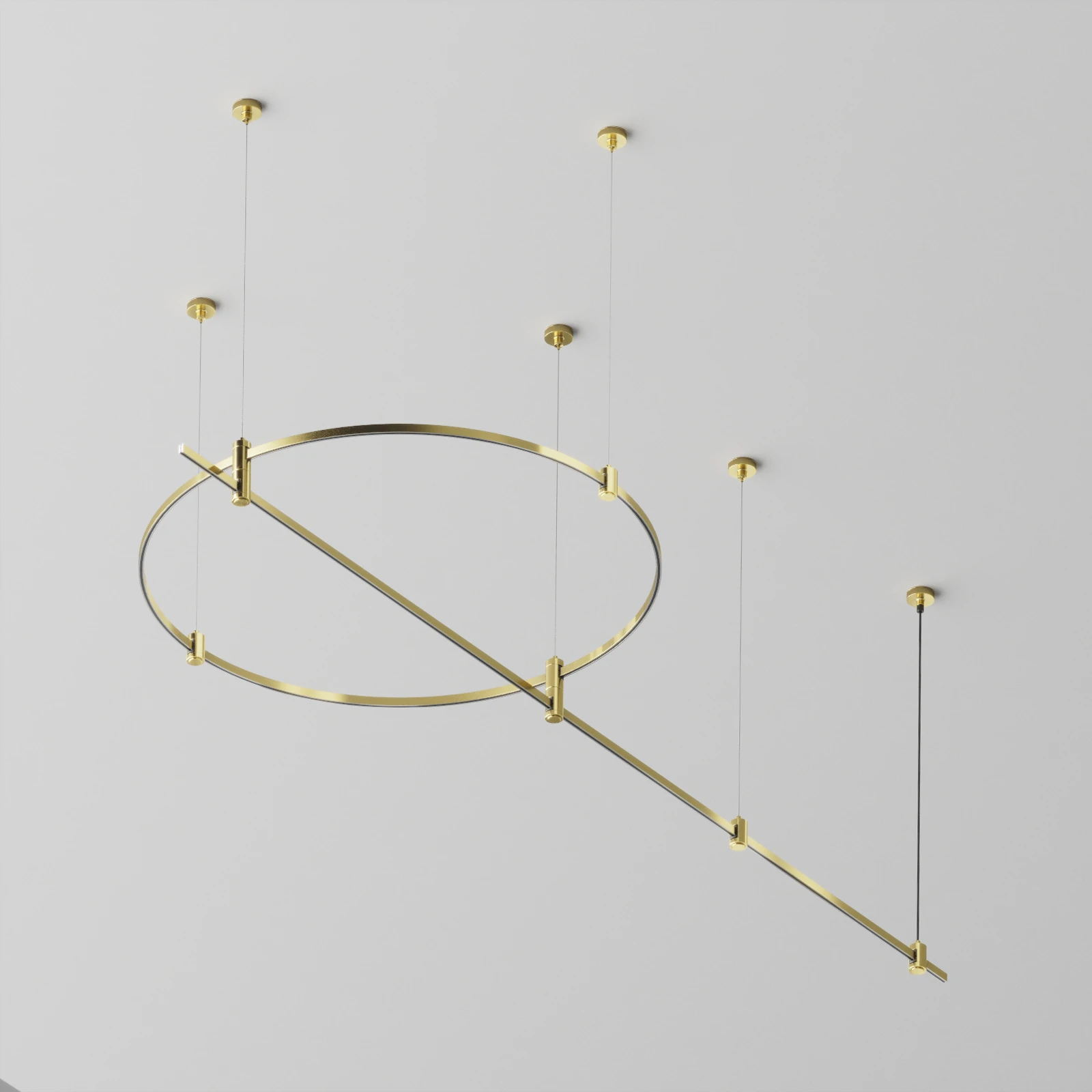 TFC-FLAR-H05-BS светильник магнитная модульная трековая система FLARITY IP 20 алюминий латунь