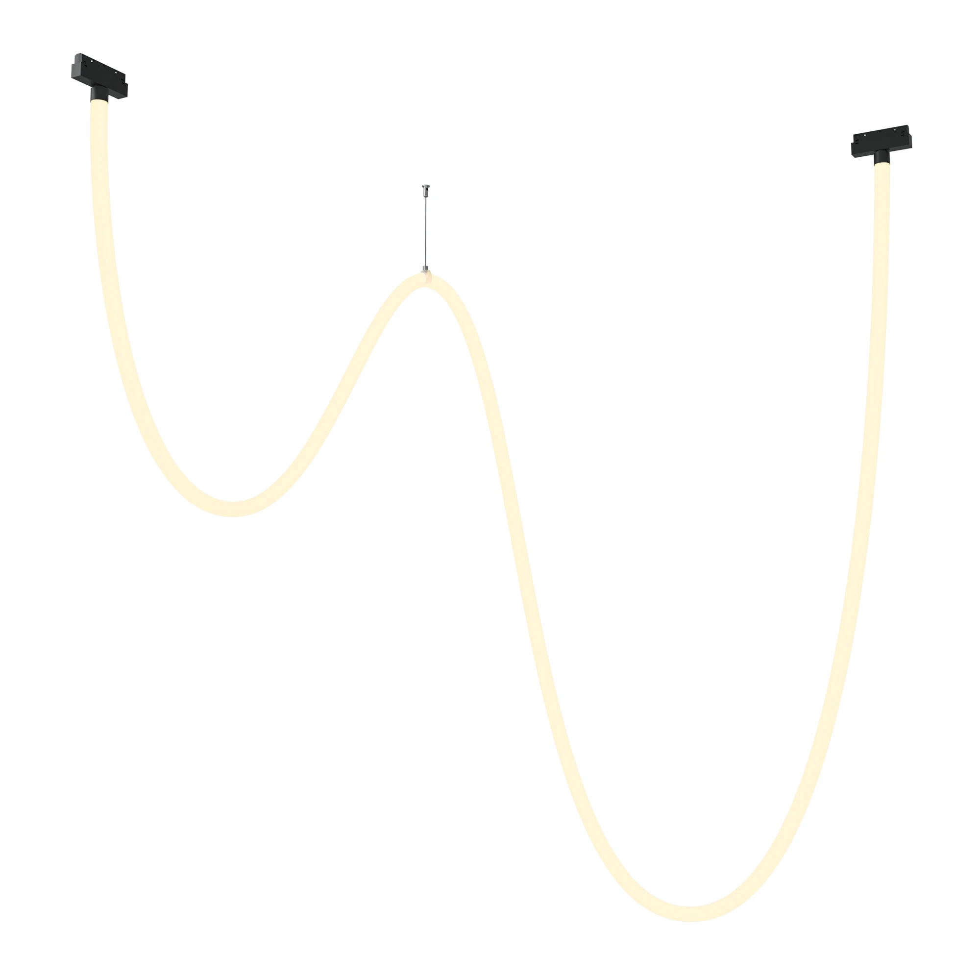 TR101-2-100W3K-B подвесной светильник магнитная трековая система 23мм EXILITY 3000K 360.0° IP 20 силикон LED черный 100вт