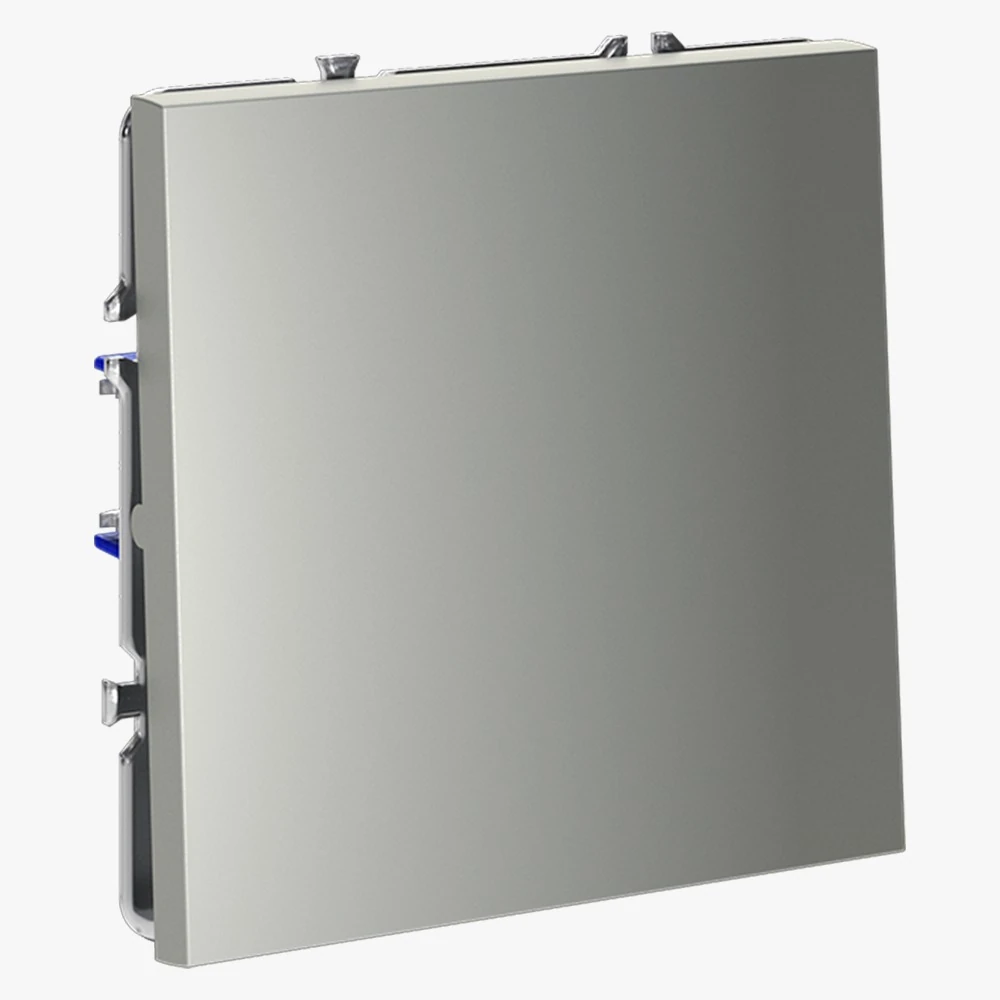 VLS010605 выключатель с самовозвратом встраиваемый VOLTUM S70 одноклавишный 10а, (сталь)