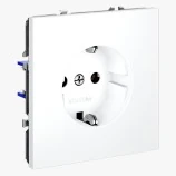 VLS040102 розетка встраиваемая VOLTUM s70с заземлением 16а, (белый матовый)