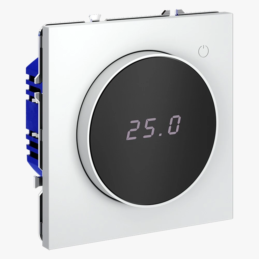 VLS070102 терморегулятор электронный VOLTUM s70с индикацией и датчиком, для теплого пола, (белый матовый)