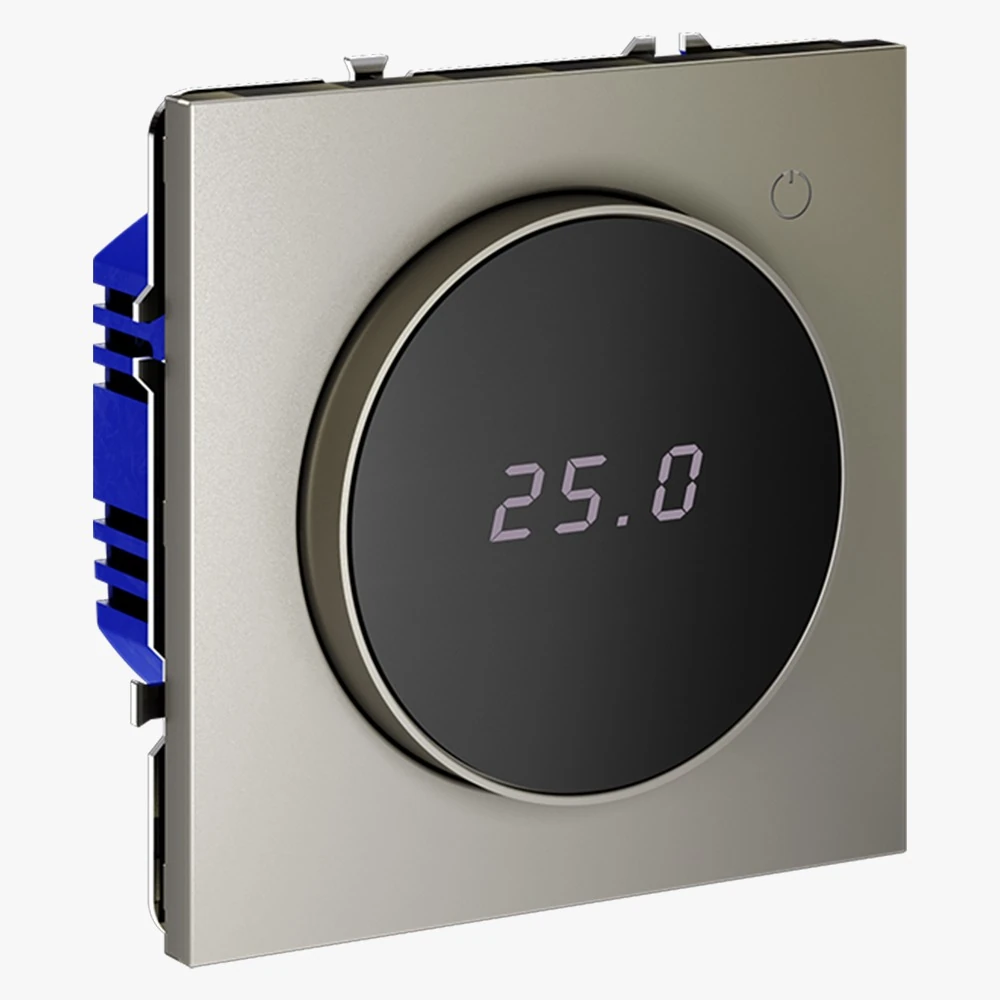 VLS070104 терморегулятор электронный VOLTUM s70с индикацией и датчиком, для теплого пола, (шелк)