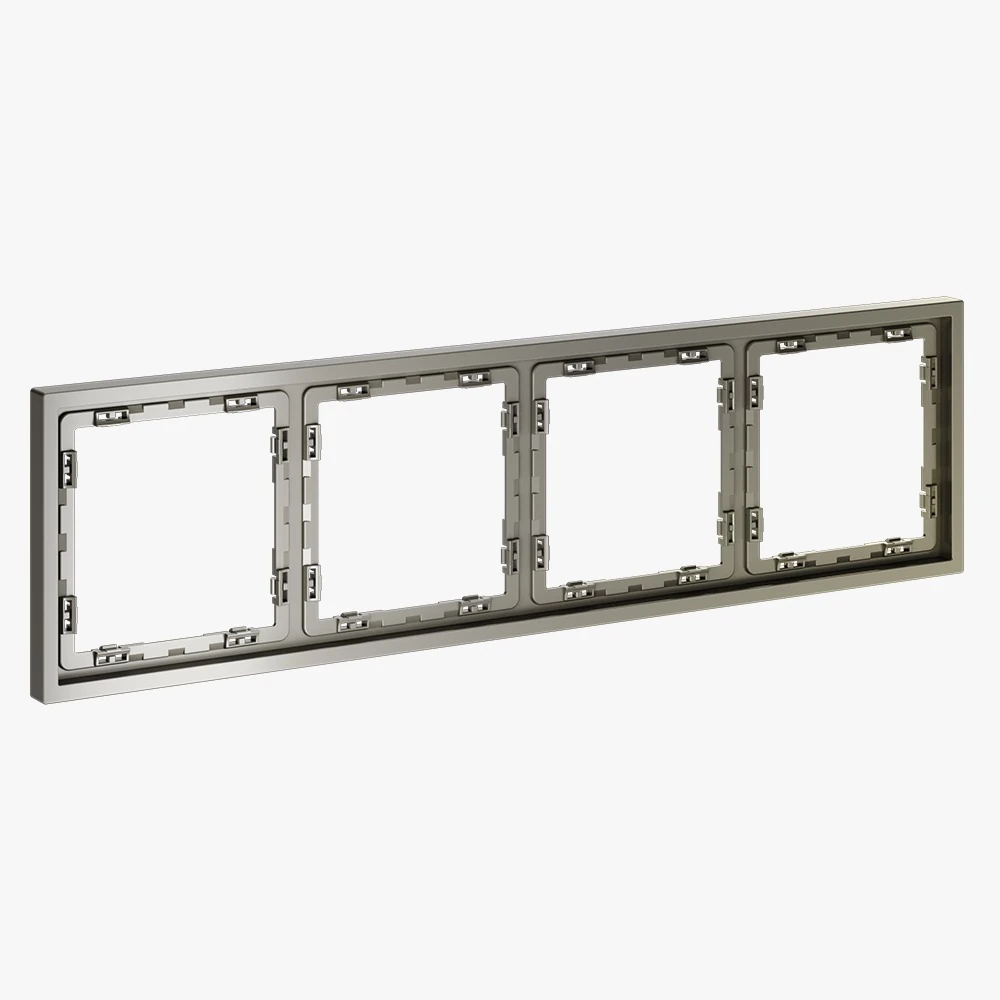 VLS100404 рамка пластиковая VOLTUM S70 на 4 поста, (шелк)