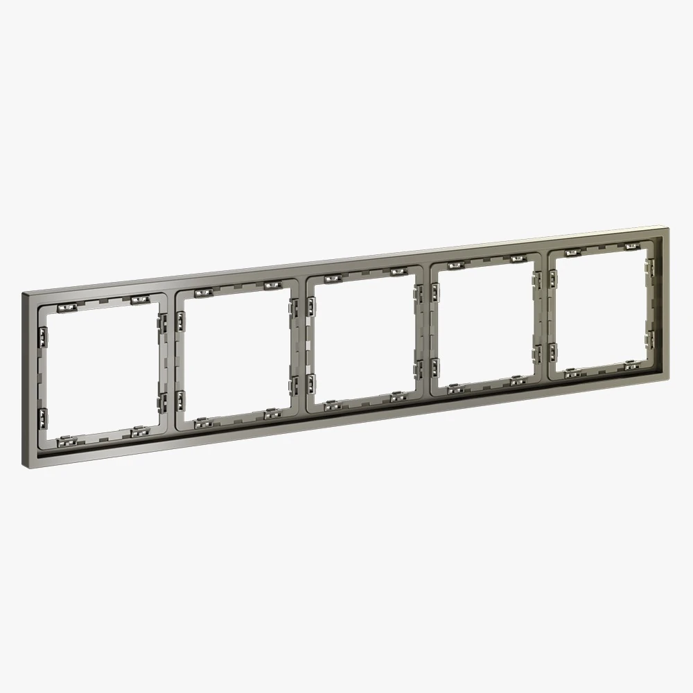 VLS100504 рамка пластиковая VOLTUM S70 на 5 постов, (шелк)